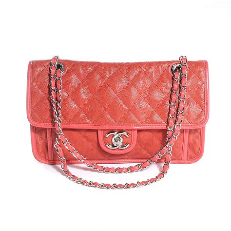 chanel french riviera flap red